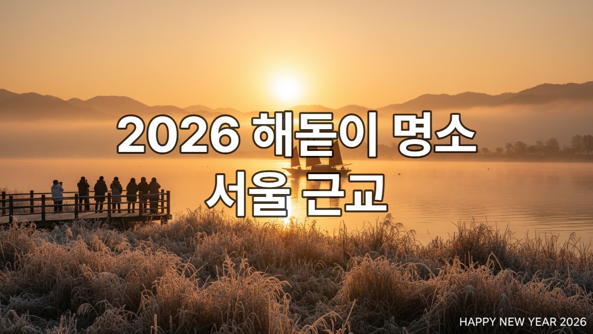2026년 새해, 서울 근교 당일치기 해돋이 명소